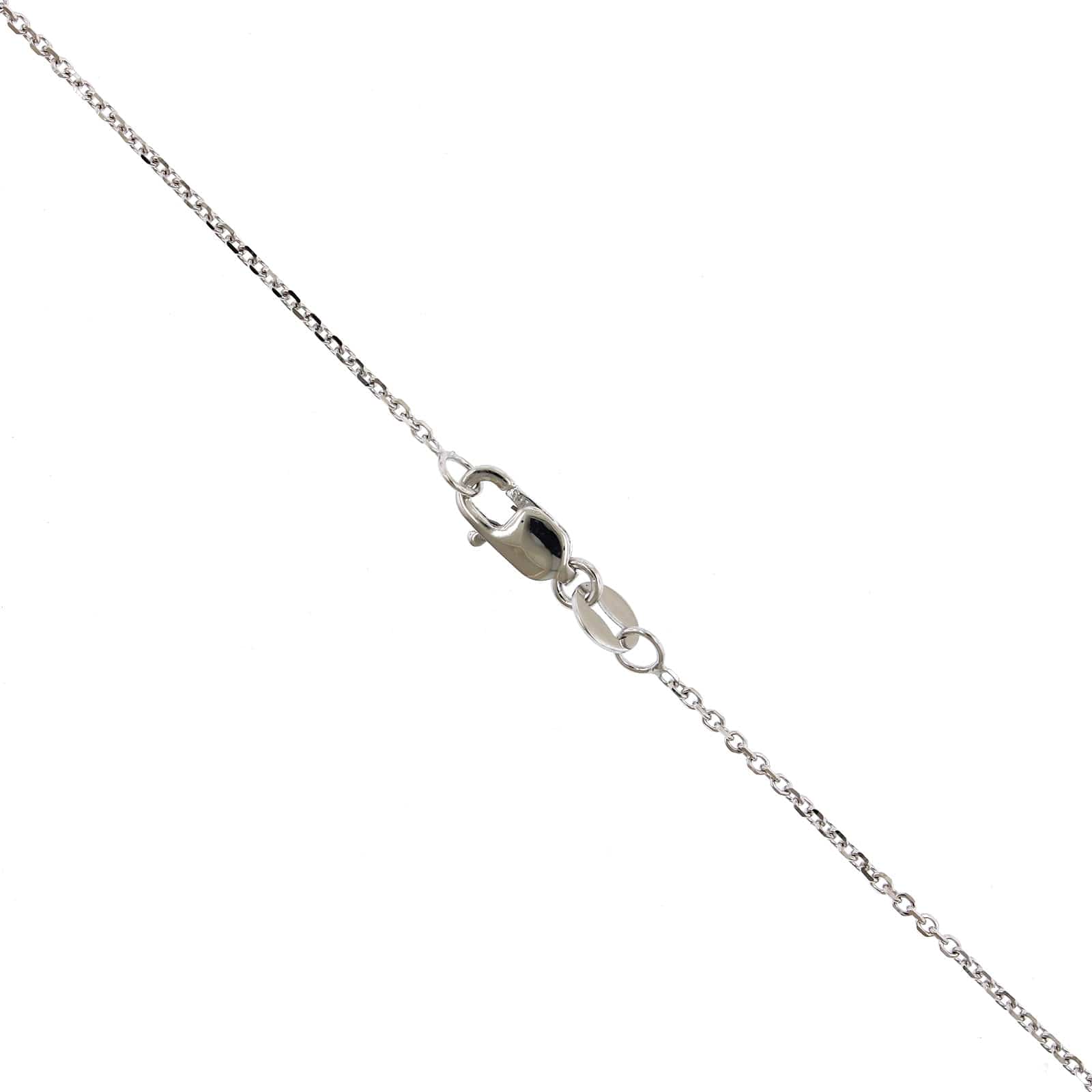 14K White Gold Cable Link Chain
