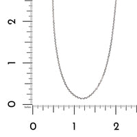 14K White Gold Cable Link Chain