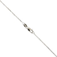 14K White Gold Cable Link Chain