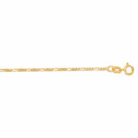 14K Yellow Gold Figaro Chain