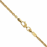 18K Yellow Gold Rolo Link Chain, 18k yellow gold, Long's Jewelers