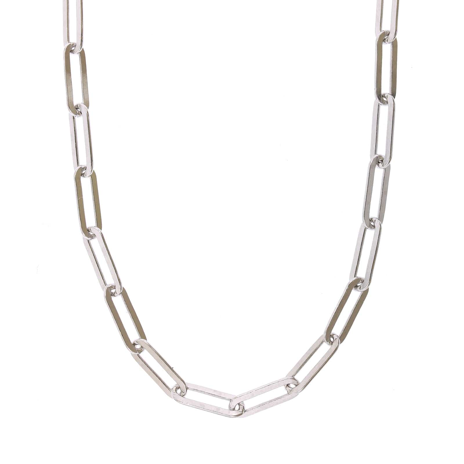 Sterling Silver Paperclip Necklace