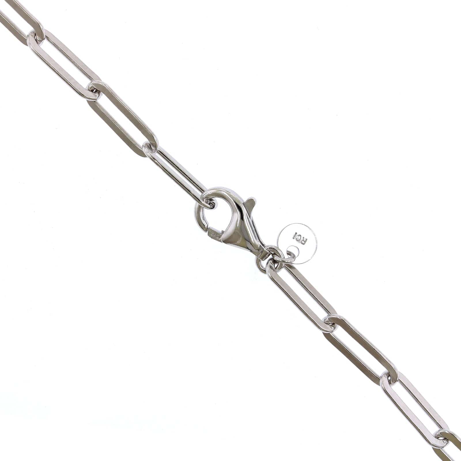 Sterling Silver Paperclip Necklace