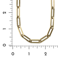 14K Yellow Gold Paperclip Necklace
