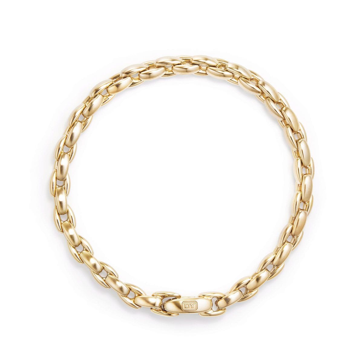 Elongated Box Chain Bracelet in 18K Gold, 6mm, Yellow Gold, Long's Jewelers