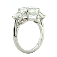 Platinum 3 Stone Asscher Cut Diamond Engagement Ring, Platinum, Long's Jewelers