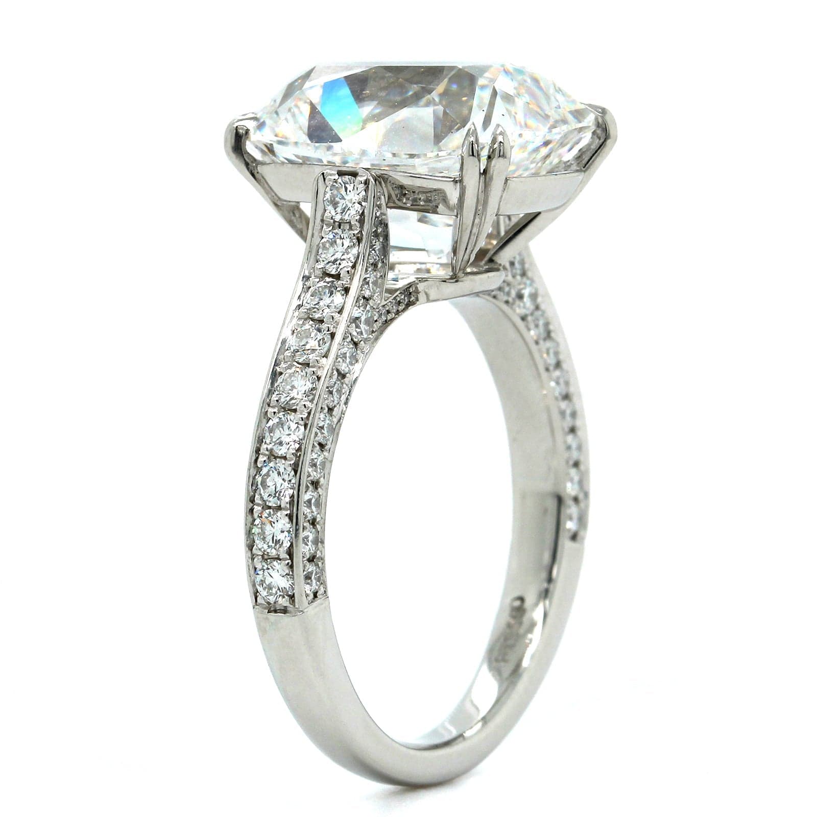 Platinum Old Mine Cut Diamond Engagement Ring, Platinum, Long's Jewelers