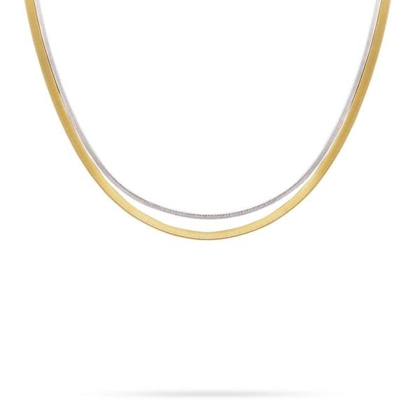 Marco Bicego Goa 18K Two-Tone Gold 2 Row Necklace