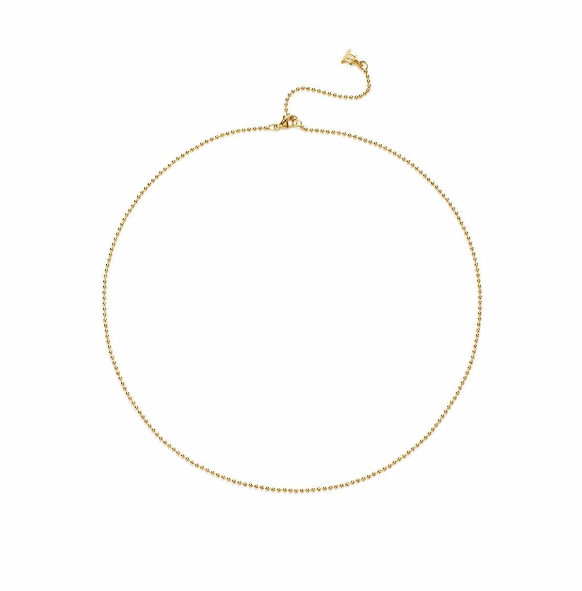 18K Yellow Gold Ball Chain