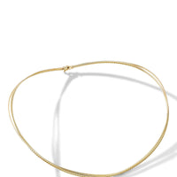 DY Elements Three-Row Hard Wire Necklace in 18K Yellow Gold