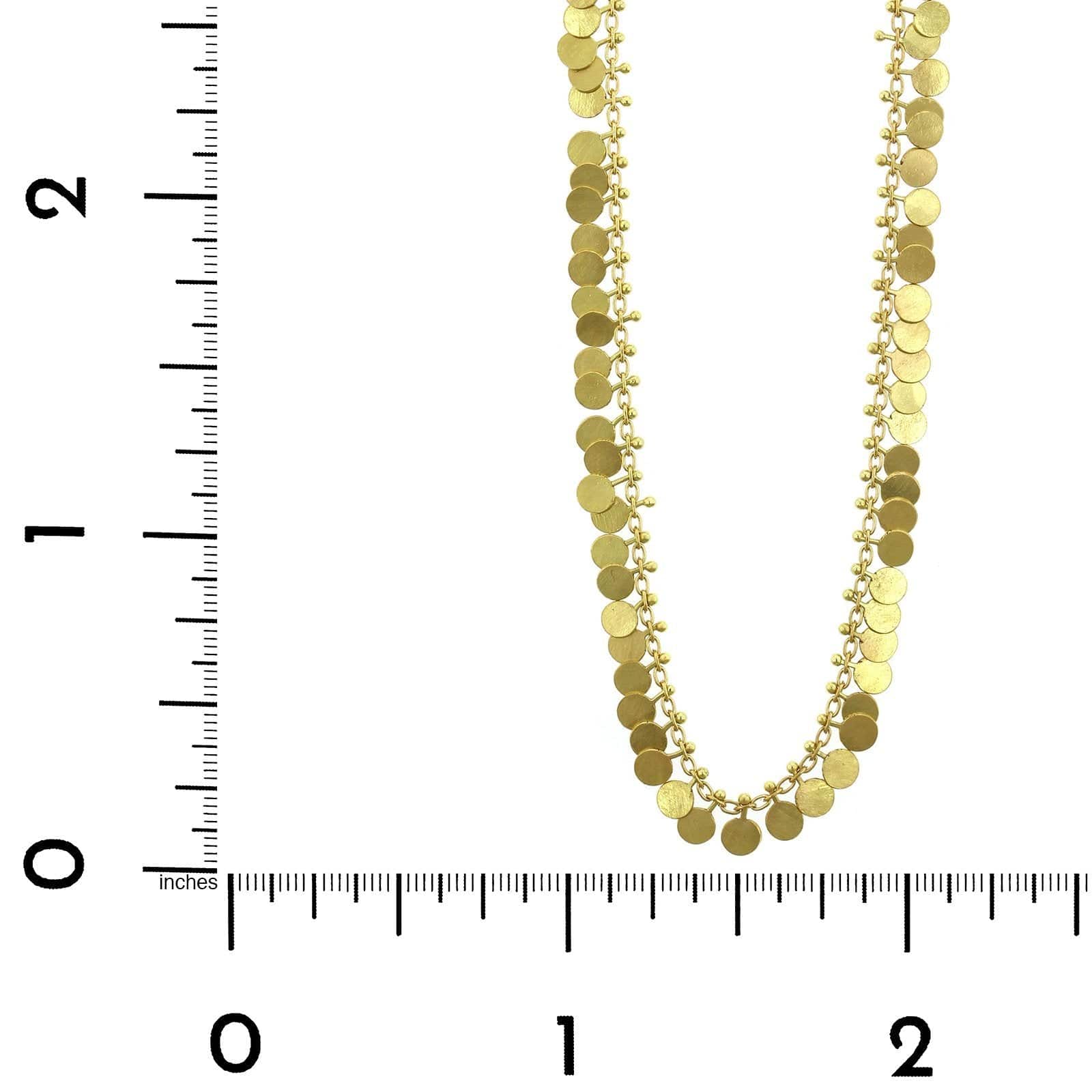 18K Yellow Gold Full Dot Necklace