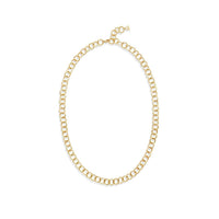 18K Yellow Gold Beehive Chain Necklace