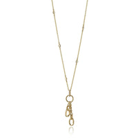 18K Yellow Gold Diamond Enhancer Chain
