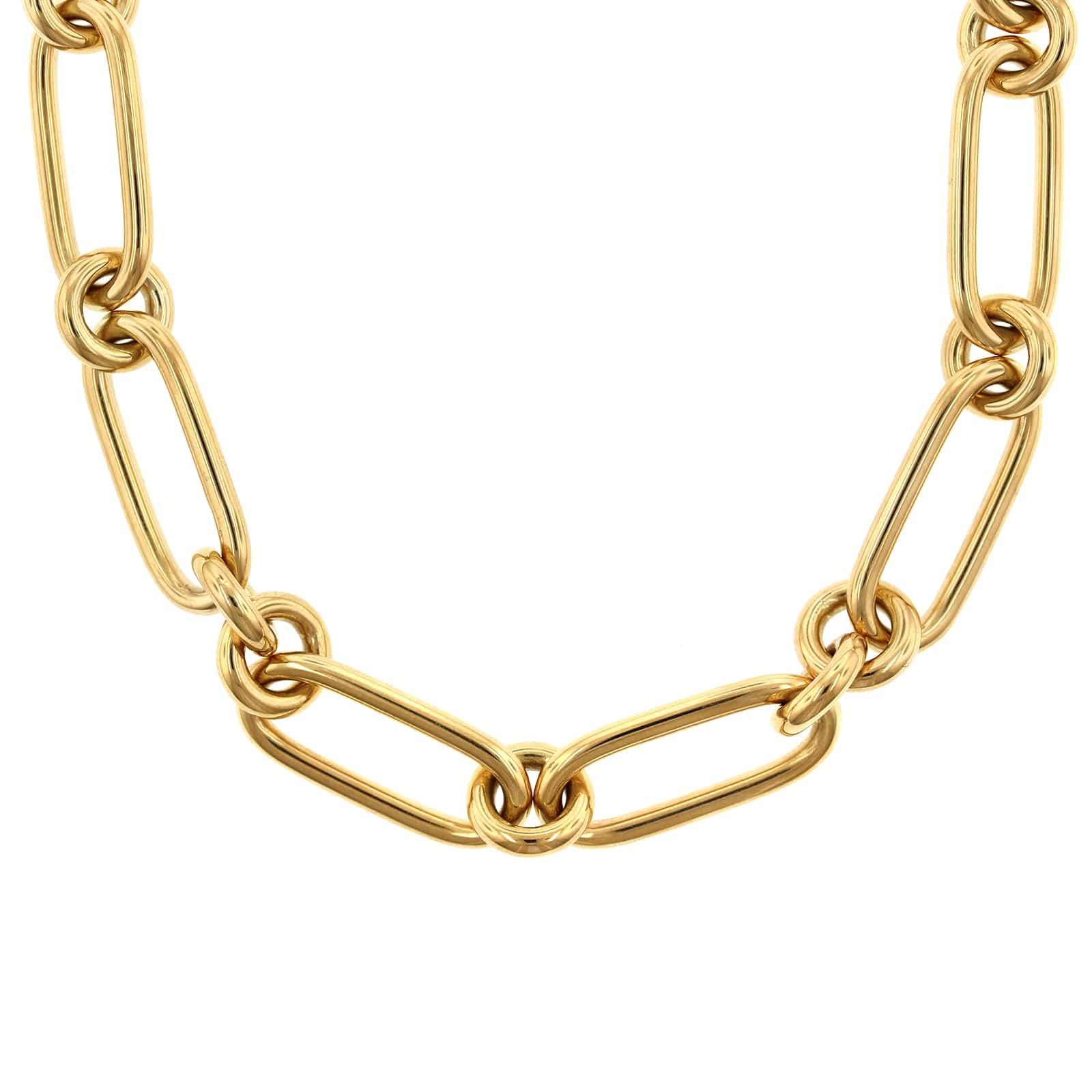 Roberto Coin 18K Yellow Gold Oro Classic Collar Chain Necklace