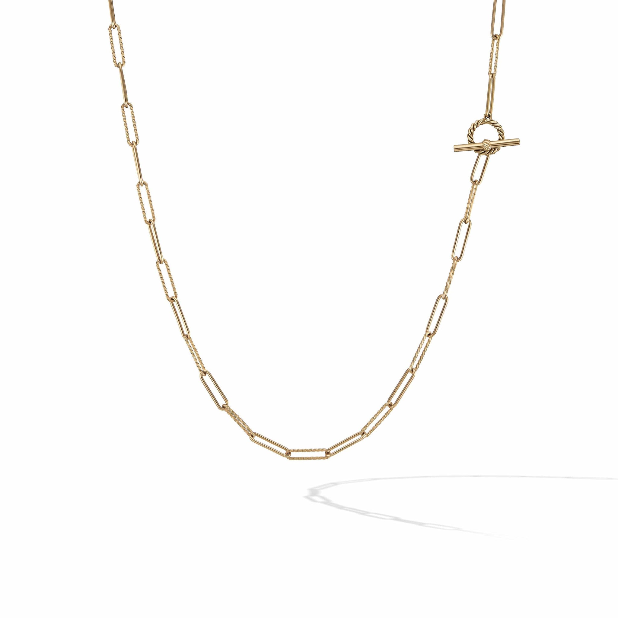 DY Madison® Elongated Chain Necklace in 18K Yellow Gold