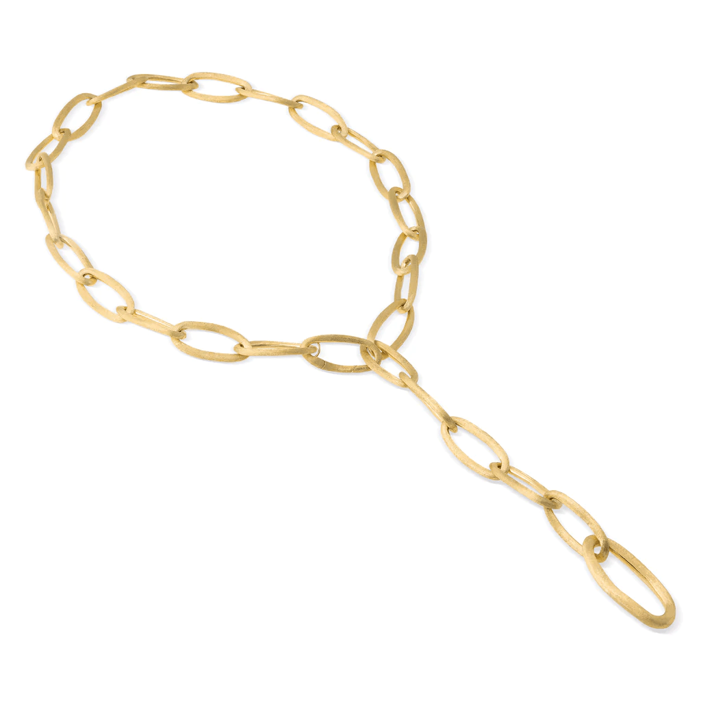Jaipur 18K Yellow Gold Link Lauriat Necklace, Long's Jewelers