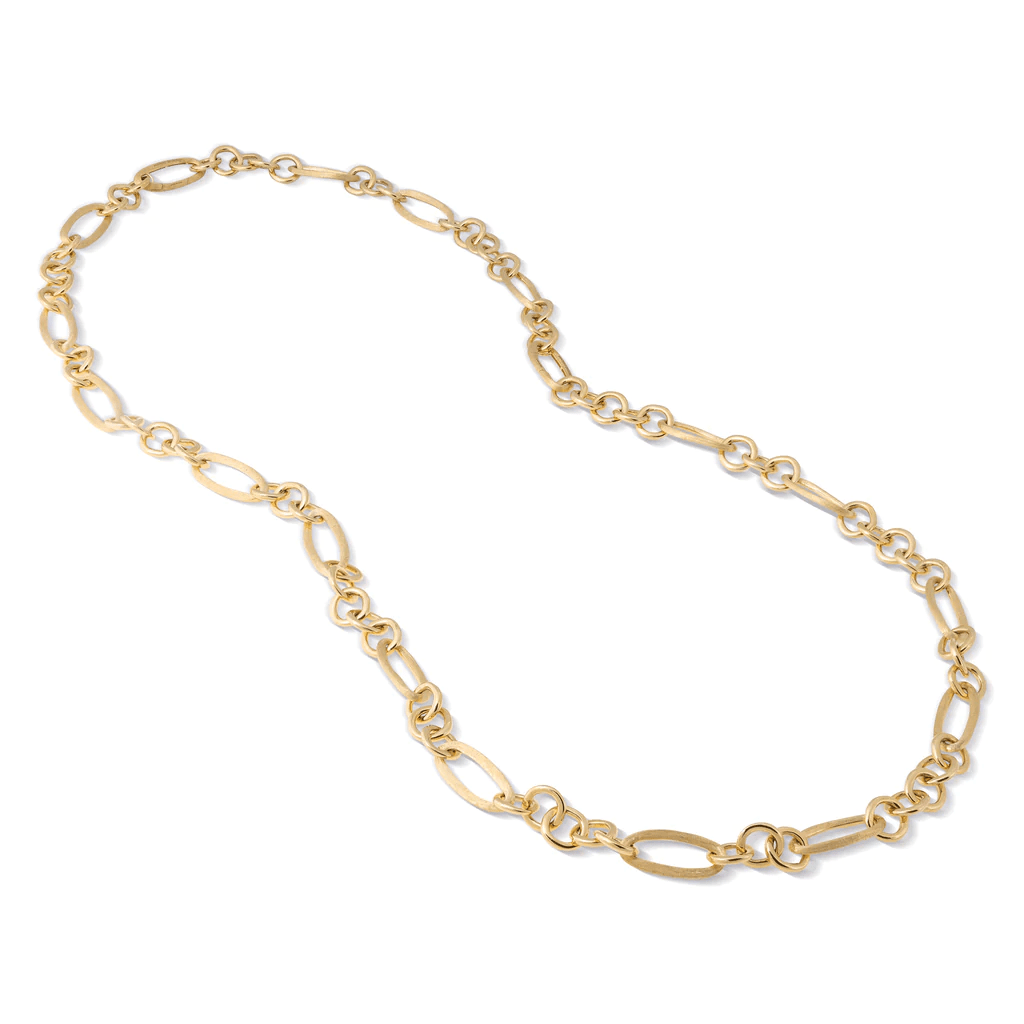 Jaipur 18K Yellow Gold Convertible Mix Link Necklace, Long's Jewelers