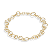Jaipur 18K Yellow Gold Link Necklace, 18k yellow gold, Long's Jewelers