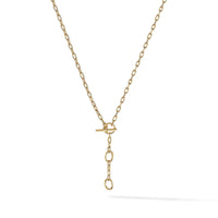 DY Madison® Three Ring Chain Necklace in 18K Yellow Gold