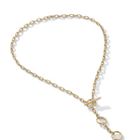 DY Madison® Three Ring Chain Necklace in 18K Yellow Gold