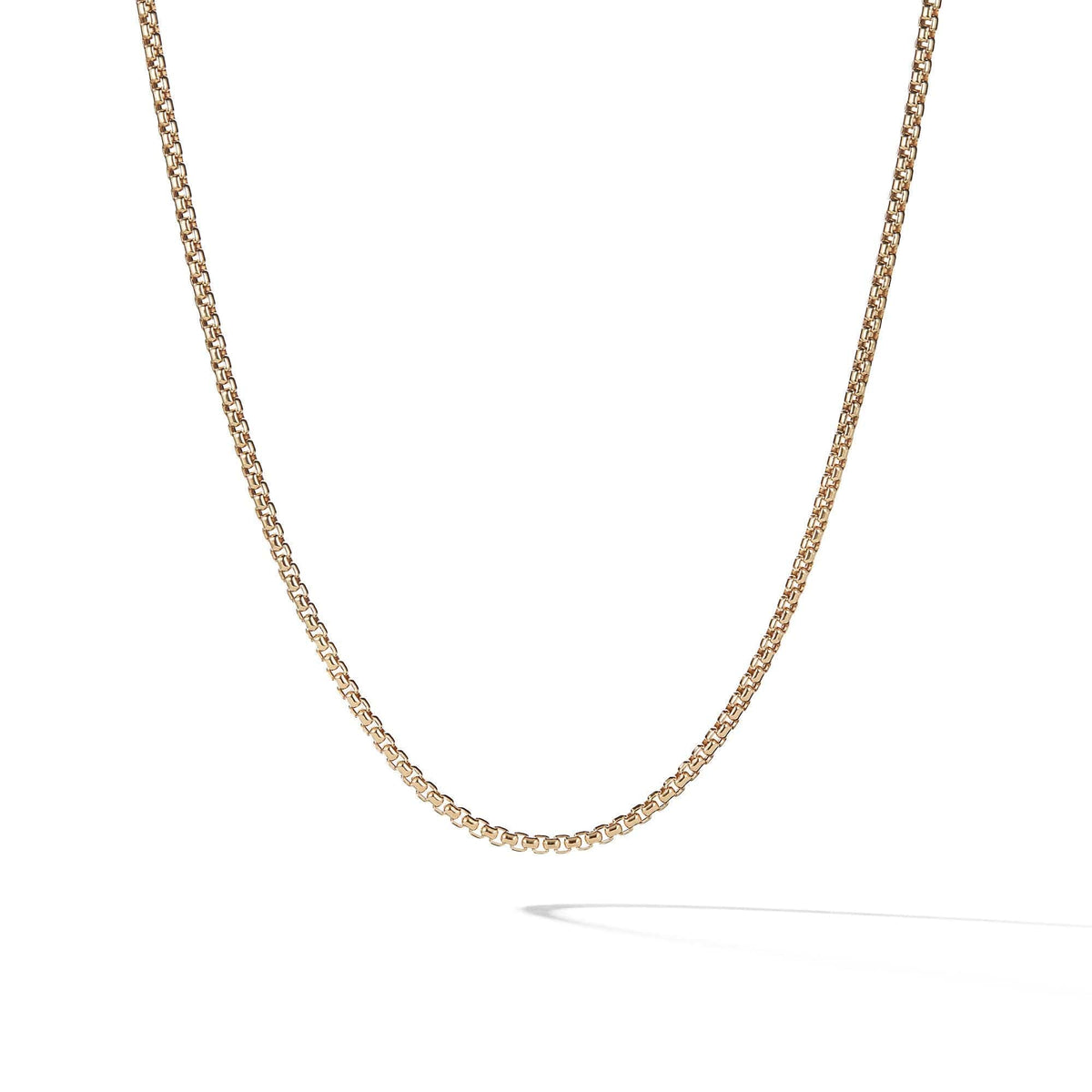 Box Chain Necklace in 18K Yellow Gold, 2.7mm