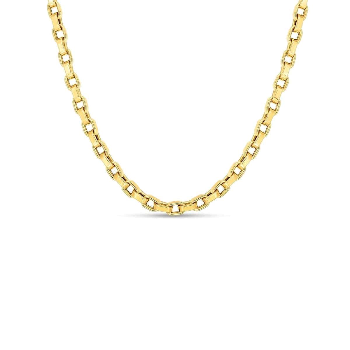 Roberto Coin 18K Yellow Gold Square Link Chain