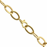 18K Yellow Gold Flat Oval Link Chain, 18k yellow gold, Long's Jewelers