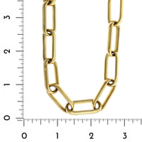 18K Yellow Gold Elongated Square Link Chain, 18k yellow gold, Long's Jewelers