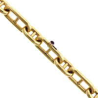 18K Yellow Gold Elongated Mariner Chain, 18k yellow gold, Long's Jewelers