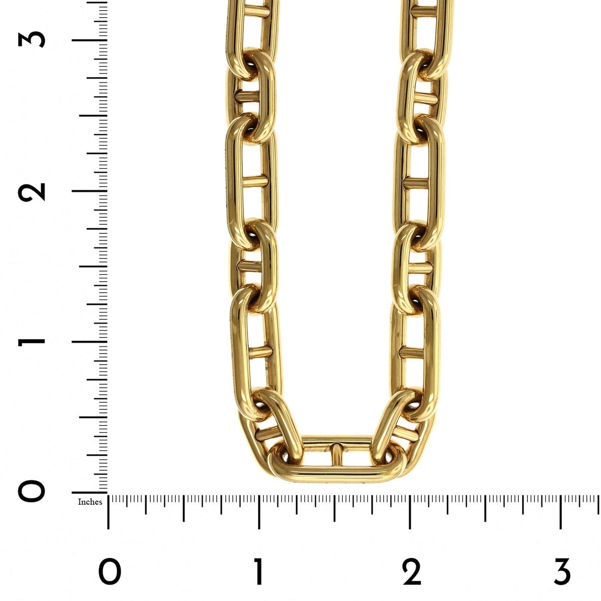 Gold Mariner 18k Mariner Link Chain 18K Yellow Gold Elongated