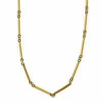 Mallary Marks 22K and 18K Yellow Gold Bamboo Necklace