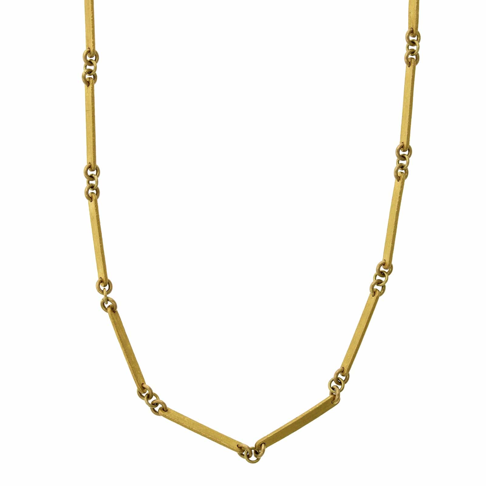 Mallary Marks 22K and 18K Yellow Gold Bamboo Necklace