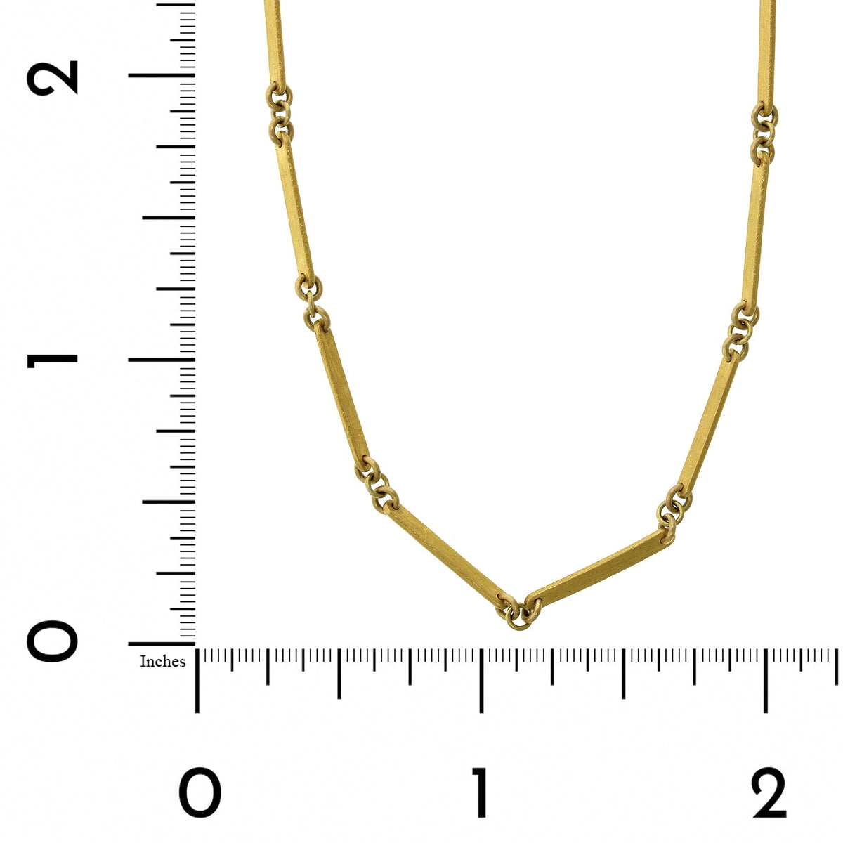 Mallary Marks 22K and 18K Yellow Gold Bamboo Necklace