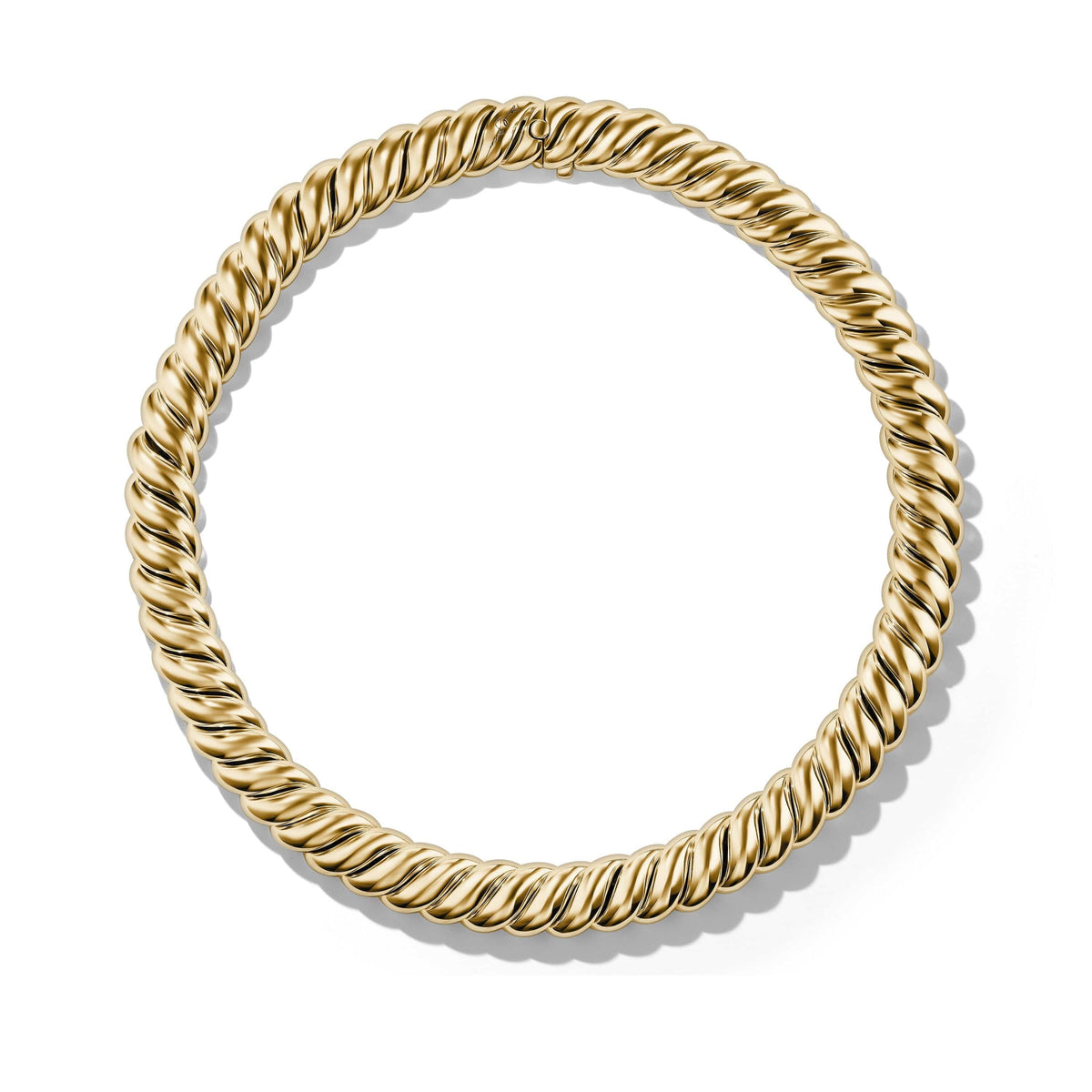 Sculpted Cable Necklace in 18K Yellow Gold