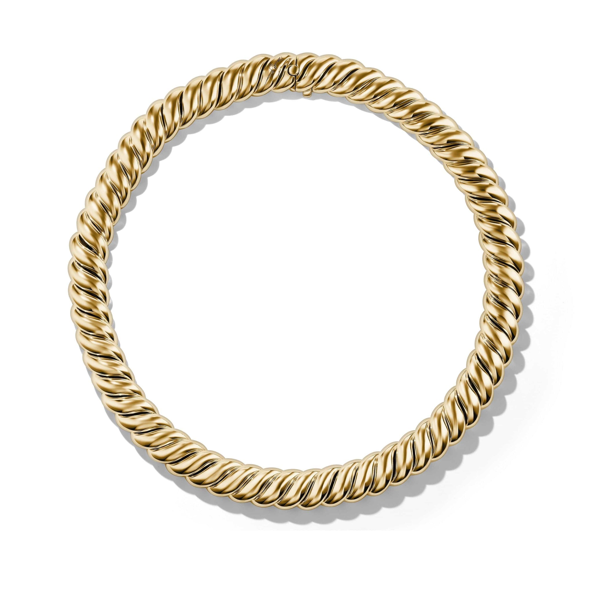 Sculpted Cable Necklace in 18K Yellow Gold
