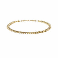 Sculpted Cable Necklace in 18K Yellow Gold