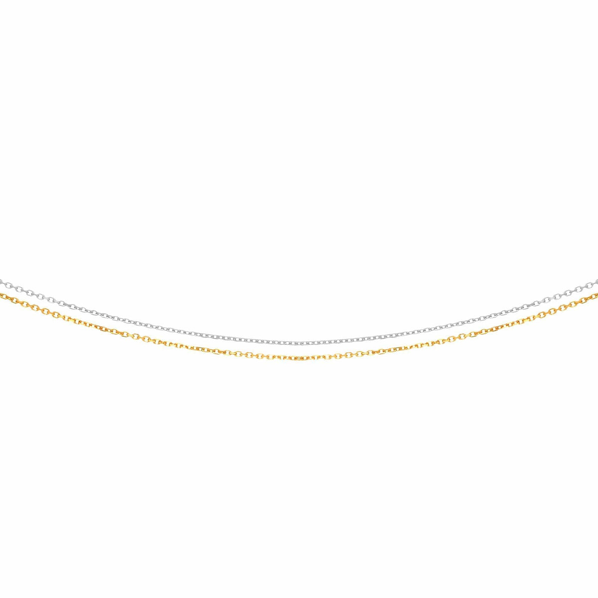 14K Two-Tone Double Chain