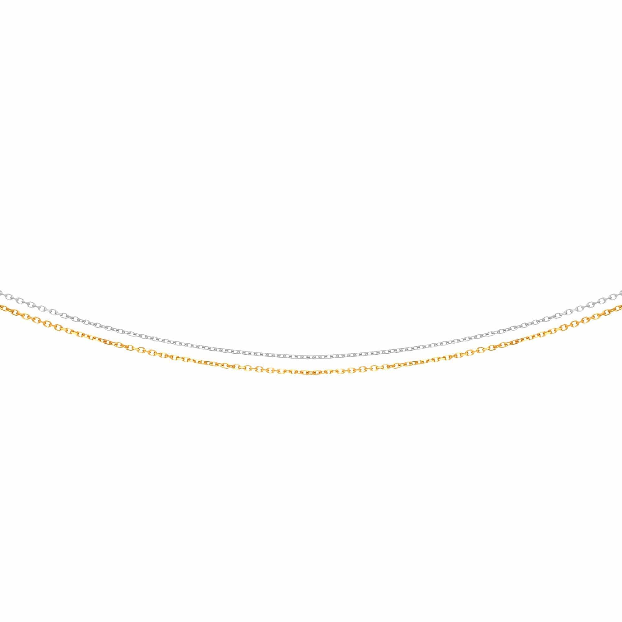 14K Two-Tone Double Chain