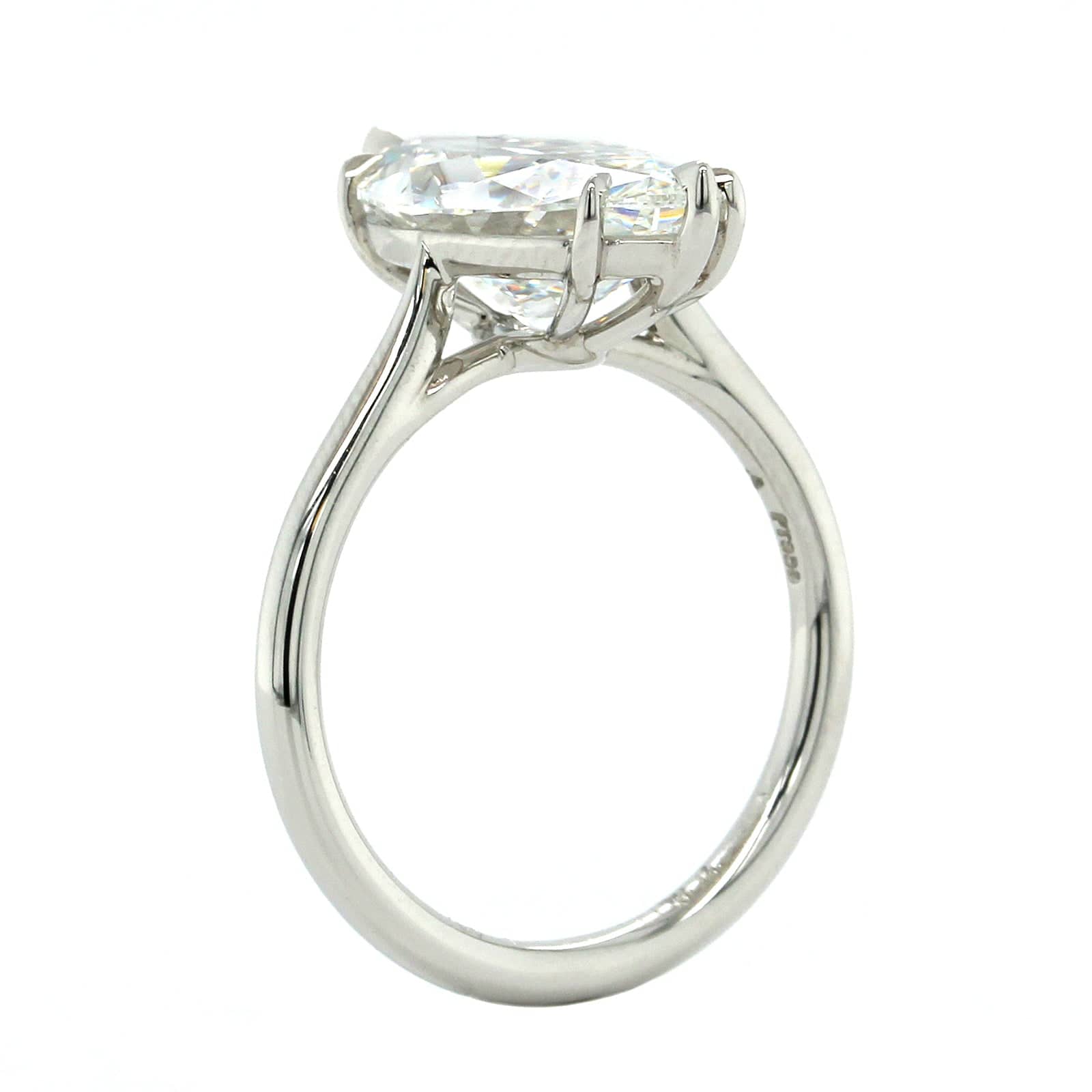 Platinum Solitaire Marquise Diamond Engagement Ring