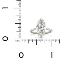 Platinum Solitaire Marquise Diamond Engagement Ring