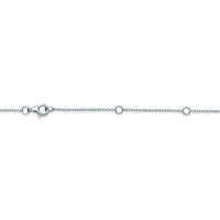 18K White Gold Diamond Bouquet Necklace