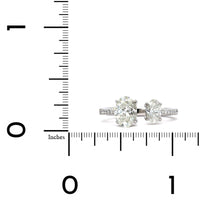 Platinum 2 Stone Oval Open Engagement Ring, Platinum, Long's Jewelers