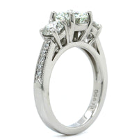 Platinum 3 Stone Diamond Engagement Ring, Platinum, Long's Jewelers