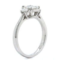 Platinum Radiant Cut Diamond 3 Stone Engagement Ring