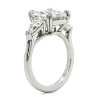 Platinum Radiant Cut Diamond 3 Stone Engagement Ring