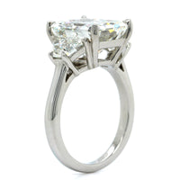 Platinum Radiant Cut Diamond 3 Stone Engagement Ring