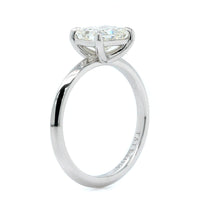 Platinum Solitaire Radiant Cut Diamond Engagement Ring