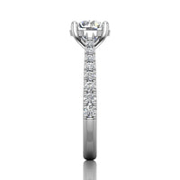 18K White Gold Diamond Engagement Ring