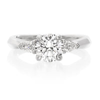 Platinum Three-Stone Engagement Ring