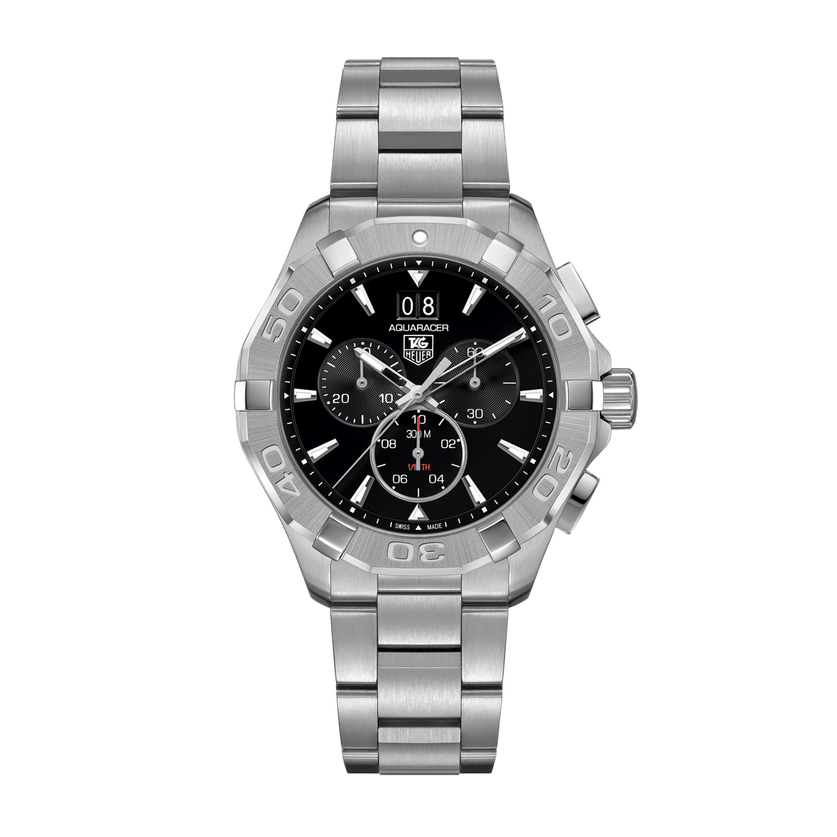 TAG Heuer Aquaracer Calibre 16 Automatic Mens Black Steel Chronograph